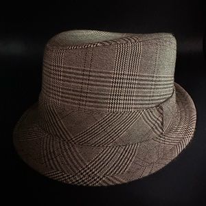 NICE Plaid Fedora Hat Size S/M Unisex Classy Stylish Men's Women's